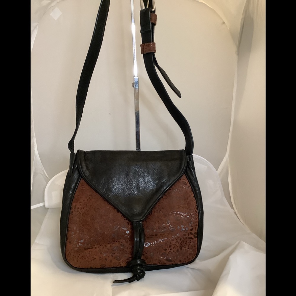Fred Eisen Leather Designs Crossbody Handbag Med